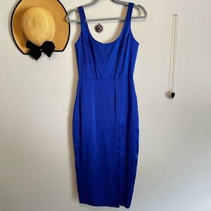 NWT 100% Silk Amanda Uprichard blue dress